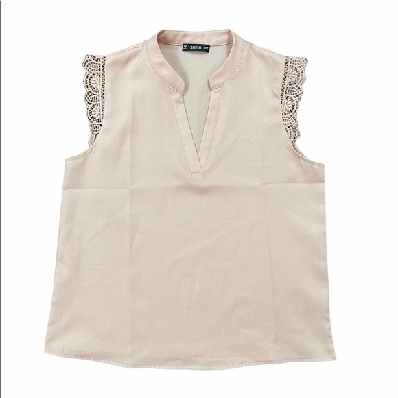 {SheIn} Ruffle shoulder tank top - Picture 1 of 4